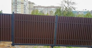 Купить распашные ворота из штакетника Нальчик, цена от 2793 руб.